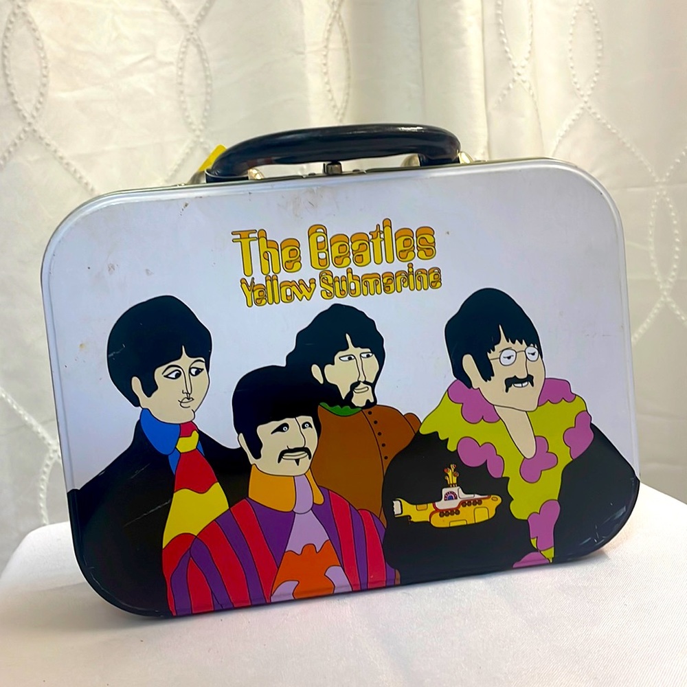 Beatles Tin Lunchbox Collectible Tin Totes by Vandor Yellow Submarine